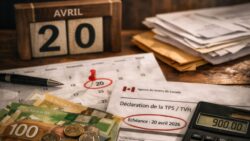 Paiement TPS/TVH de 900 $ attendu le 20 avril 2026 avec les informations essentielles